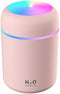 2 in 1 USB Electric Aromatherapy Oil Diffuser, Ultrasonic Air Humidifier, Colorful Light for Home and Car (Pink)