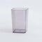 Namzi Light Purple Translucent Square Mouthwash Cups 2 Pcs,2.16 * 2.16 * 3.85inch,Reusable,Simple