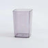 Namzi Light Purple Translucent Square Mouthwash Cups 2 Pcs,2.16 * 2.16 * 3.85inch,Reusable,Simple