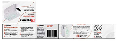 Dagamma DP250 Fingertip Pulse Oximeter, Heart Rate Measurement, Blood Oxygen Monitor with LED Screen (White)