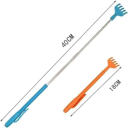 Tnyvm 1Pc Random Color Portable Extendable Telescopic Plastic Back Scratchers Hand Massager Back Itching Scalp