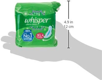 WHISPER Pack 60 Ultra Clean Sanitary Pads for Women, XL Plus, of Napkins