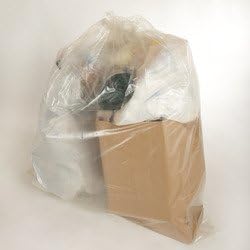 Petoskey Plastics FG-P9934-36 Can Liner - 30-40 Gallon Clear Trash Bags