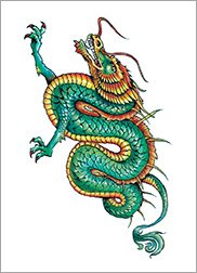 Large Dragon Ink Temporary Tattoos - 30 Sheets for Party Favor/Activity, Series 3