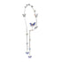 Wedding Butterfly Headband Head Chain, Silver Tassel Hair Hoop Band Decorative Headwear for Women and Girls (02) (01)
