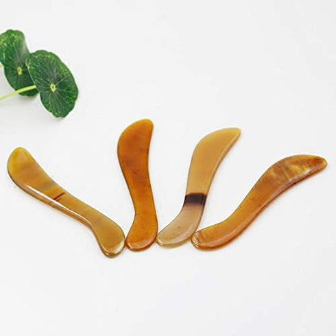 Supdriver Set Horn GUA SHA Scraping Massage Tool - GUASHA - GUA SHA Massage Tool Ultra Smooth for Natural Face Lift