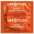 Pack 48 Lifestyles KYNG Premium Lubricated Large Latex Condoms Bulk [Larger Than Standard Condoms with Special