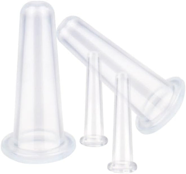 Xinjincang 4Pcs Massage Cupping Set Silicone Mini Facial Cups Face Massager Helper Skin