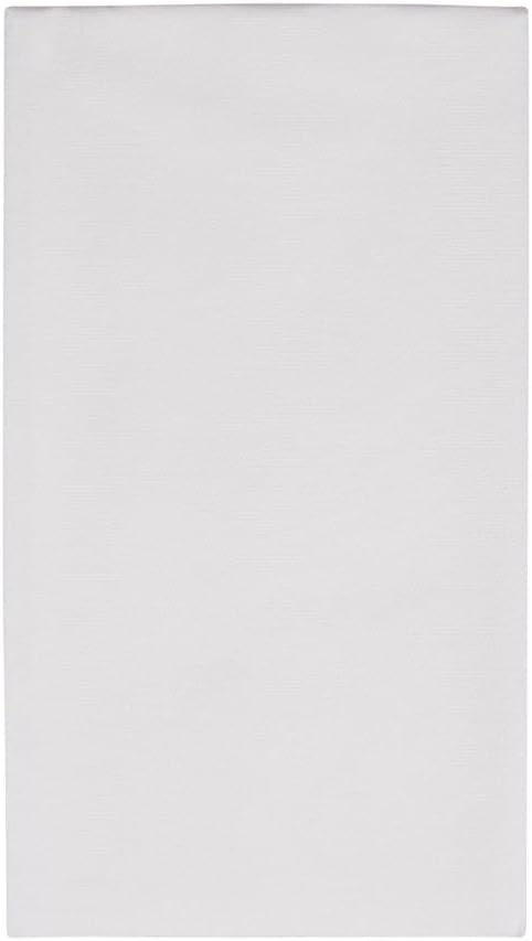Packs 12 Caspari Paper Linen Solid Guest Towel Napkins in White - Four