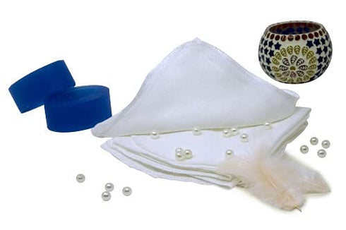 Organic Cotton Facial Cleansing Cloths - Set of 10 Reusable & Washable Muslin Makeup Remover Face Cloth