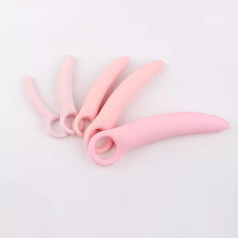 Set, 5-Pack Guasha Massage Silicone Tool Pink