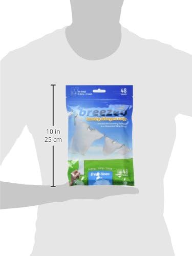 Laundry Detergent Strips, 48 Strips - Fresh Linen Scent - Convenient Alternative to Pods, Liquids, Powders