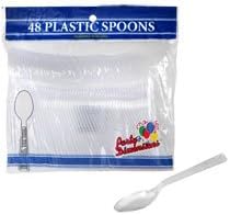 48 Clear Plastic Spoons