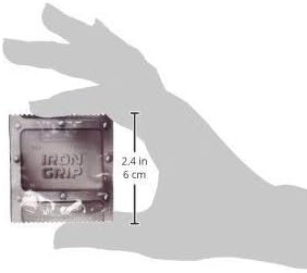 Iron Grip (Pack 12) Caution Wear Snug Fitting Lubricated Latex Condoms