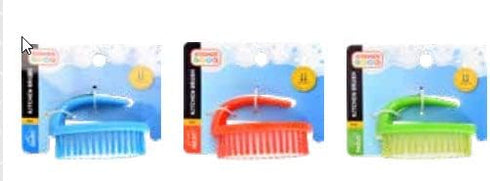 Parve Green Dish Brush by The Kosher Cook – Easy Grip Handle, Gentle Bristles for Kitchen Cleaning and Scouring
