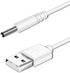 Toothbrush Charger Replacement for Fairywill, Dnsly, Gloridea, Vekkia Electric Toothbrush Charger Cable USB DC Cord Tooth Brush (White 3.3ft) by Accessonico