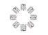 WOIWO 100PCS Aluminum Dreadlocks Beads Dread Locks Adjustable Metal Cuffs Hair Decoration Braiding Hair Jewelry - Silver
