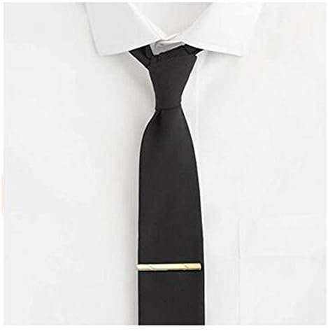 Minimalist Metal Tie Clips for Men, Simple Tie Clip Bar Pinch Clasp for Business Wedding Party Formal Occasions, Gold