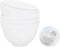 White DIY Face Mask Mixing Bowl, Microwavable Silicone Facial Mud Bowl, 4Pcs Cosmetic Beauty Tool