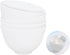 White DIY Face Mask Mixing Bowl, Microwavable Silicone Facial Mud Bowl, 4Pcs Cosmetic Beauty Tool