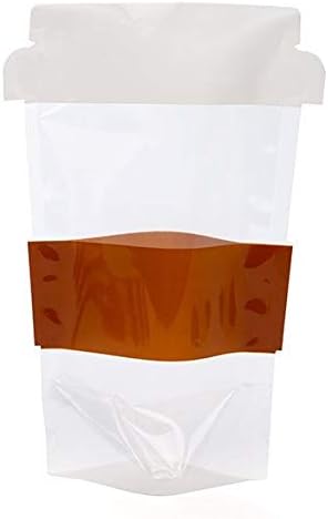 ClearBags Coffee Cup Shaped Pouch, 100 Count, Stand Up Food Packaging for Gifts & More