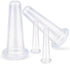 Xinjincang 4Pcs Transparent Massage Cupping Set Silicone Mini Facial Cups Face Massager Helper