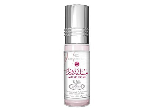 Al Rehab Musk Rose Concentrated Perfume Oil for Women, 0.2 Ounce / 6ml
