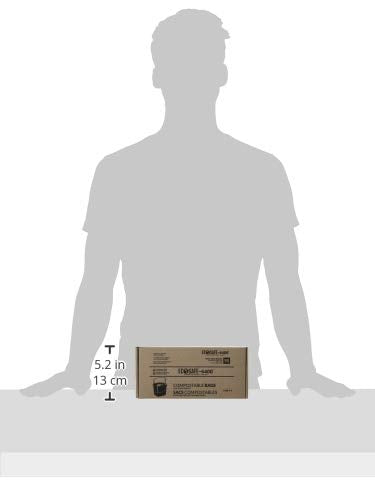 EcoSafe-6400 CP1617-6 Certified Compostable Bag, 16x17” Green Bags for 2.5 Gallon Bin, Pack of 90