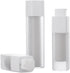 2 Pcs Frosted Plastic Airless Pump Bottles, Refillable Foundation Bottles, Empty Cream Lotion Bottles, Square Essence