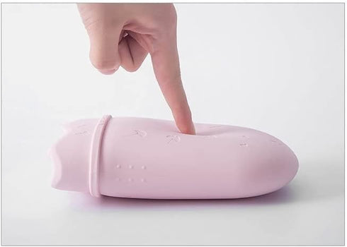 Kolloee Hot Water Bottle Bag Soft Rubber for Pain Relief Menstrual Cramp,hot and Cold Compress, Hand Feet Warmer(Short