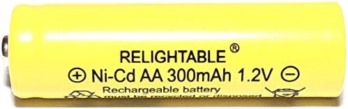 300mAh AA NiCd 1.2v Rechargeable Batteries Garden Solar Ni-Cd Light LED K (Pack of 20)