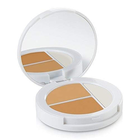 Sheer Cover Studio Conceal and Brighten Highlight Trio, Two-Toned Concealers, Medium/Tan Shade, 3 Grams