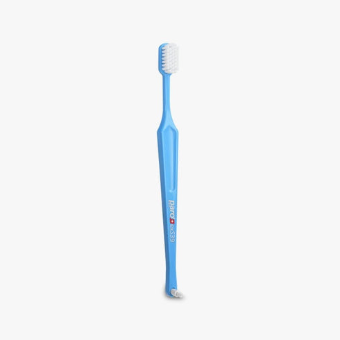 Paro exS39 Extra Sensitive Toothbrush with Interspace Brush F, Ultra Soft Bristles, Dual Features, Unisex (6 Pack), 6.0