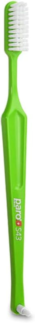 Paro S43 Toothbrush, Compact Brush Head with Soft Bristles, 6 Pack with 4 Rows and 43 Tufts for Gentle Cleaning