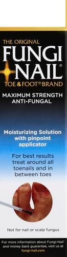 Fungi-Nail Anti-Fungal Liquid Solution, 1 Fl Oz, Kills Fungus for Nail & Athlete's Foot, Clinically Proven Cure