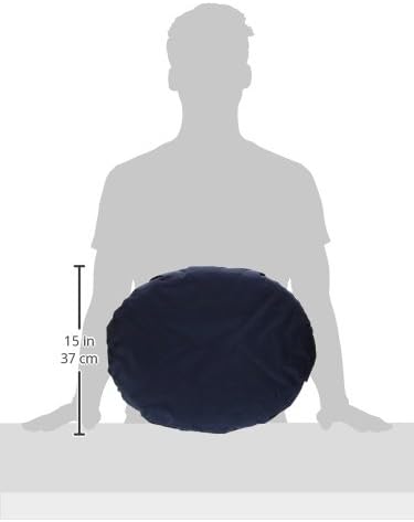 DMI 16-inch Convoluted Molded Foam Donut Pillow Seat Cushion, Navy for Hemorrhoids, Back Pain Relief