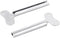 NexusPulse 2 Pcs Silvery Metal Tube Squeezer Keys, Toothpaste Metal Hair Dye Color