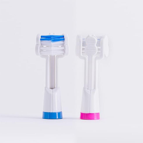 Triple Bristle Replacement Brush Head Refills, 2 Pack, Compatible with Triple Bristle Sonic Toothbrush, Color Changing