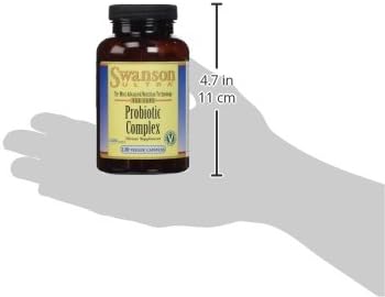 Swanson Probiotic Complex - 4.2 Billion CFU, 5-Strain Digestive Health Supplement with Prebiotic FOS - 120 Veggie DRcaps