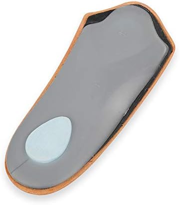 3/4 Leather Orthotic Inserts with Metatarsal Pad, Arch Support Insoles for Men and Women, Padding at the Heel