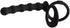 HAOSOAH 2-in-1 5.12 Inch 2.3 oz Dual Cock Ring with Anal Plug, Silicone Design, Length, (Black)