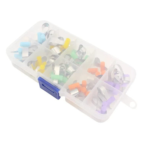 TEPTOARCH Lab Forming Sheet, 50pcs/Box - Orthodontic Sectional Contoured Metal Matrice for Adults/Children
