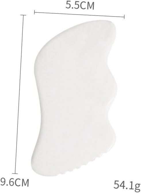 Jade Gua Sha Massage Tool - Facial and Body Scraper for Relaxation