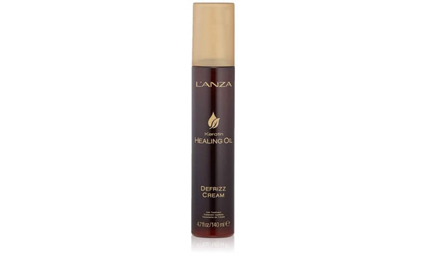 L’ANZA Keratin Healing Oil De-frizz Cream, Travel-size (4.7 Fl Oz), For Shiny Finishing, UV and Heat Protection
