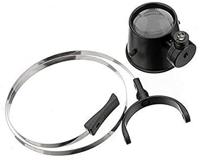 15X Loupe Lens Headband Magnifying Glass Jeweler Watch Repair Magnifier with LED Eye Loupe by MEXI