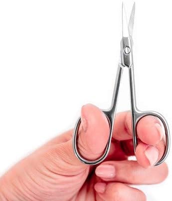 Professional Small Grooming Manicure Cuticle Scissors for Facial Hair, Nail, Moustache, Eyebrow, Eyelash, Nose, Ear,