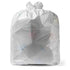 Aluf Plastics 8 Gallon White Trash Bags, 0.7 Mil, 20" x 22", Pack of 125 for Home, Kitchen, Bathroom, Office