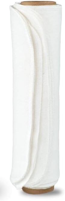 Vi-tal Health & Wellness Paperless Towels - Washable Cotton Cloth, 10 Pack Reusable Napkins Eco Friendly (White)