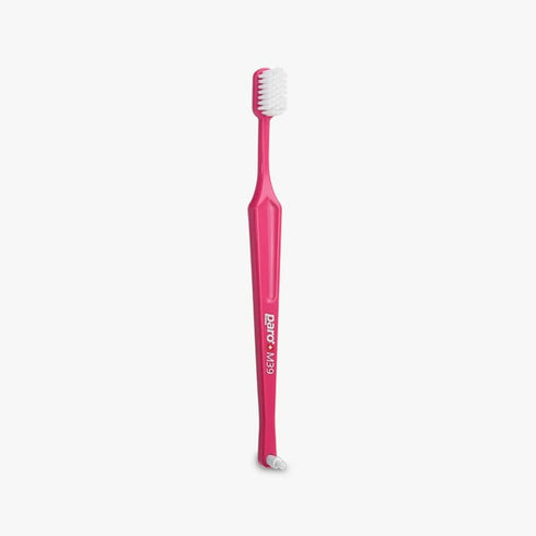 Paro M39 Toothbrush, Extra Sensitive with Medium Bristles, 5 Rows, 39 Tufts, 6 Pack for Gentle Cleaning
