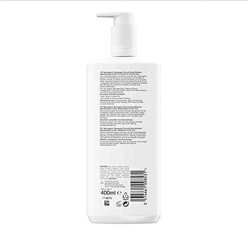 Neutrogena Norwegian Formula Deep Moisture Body Lotion, Hypoallergenic for Dry Skin, 13.5oz